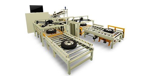 全自動車輪總成雙線生產(chǎn)流水線平衡機(jī)