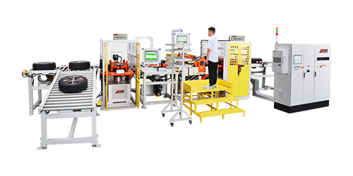 車輪總成全自動(dòng)平衡流水線 車輪總成全自動(dòng)平衡流水線